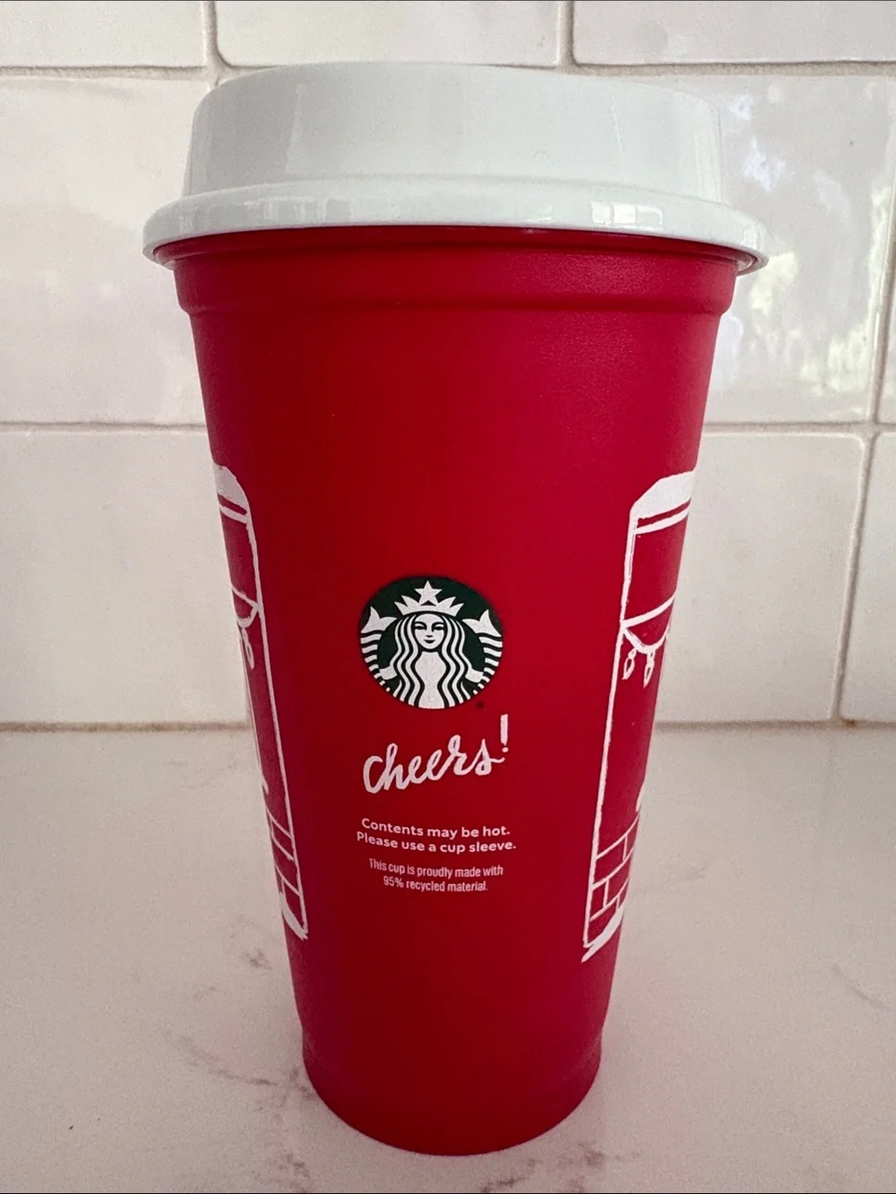 NWOT Starbucks Holiday Cups + Color Reusable Cups - Bundle of 9
